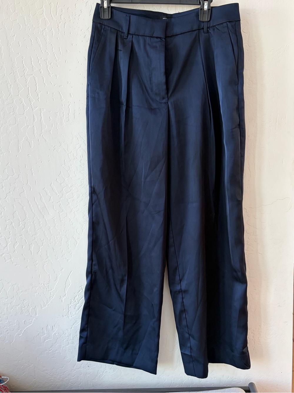 Banana Republic 6 Silky Relaxed Trouser Navy Blue #515466 RT $120